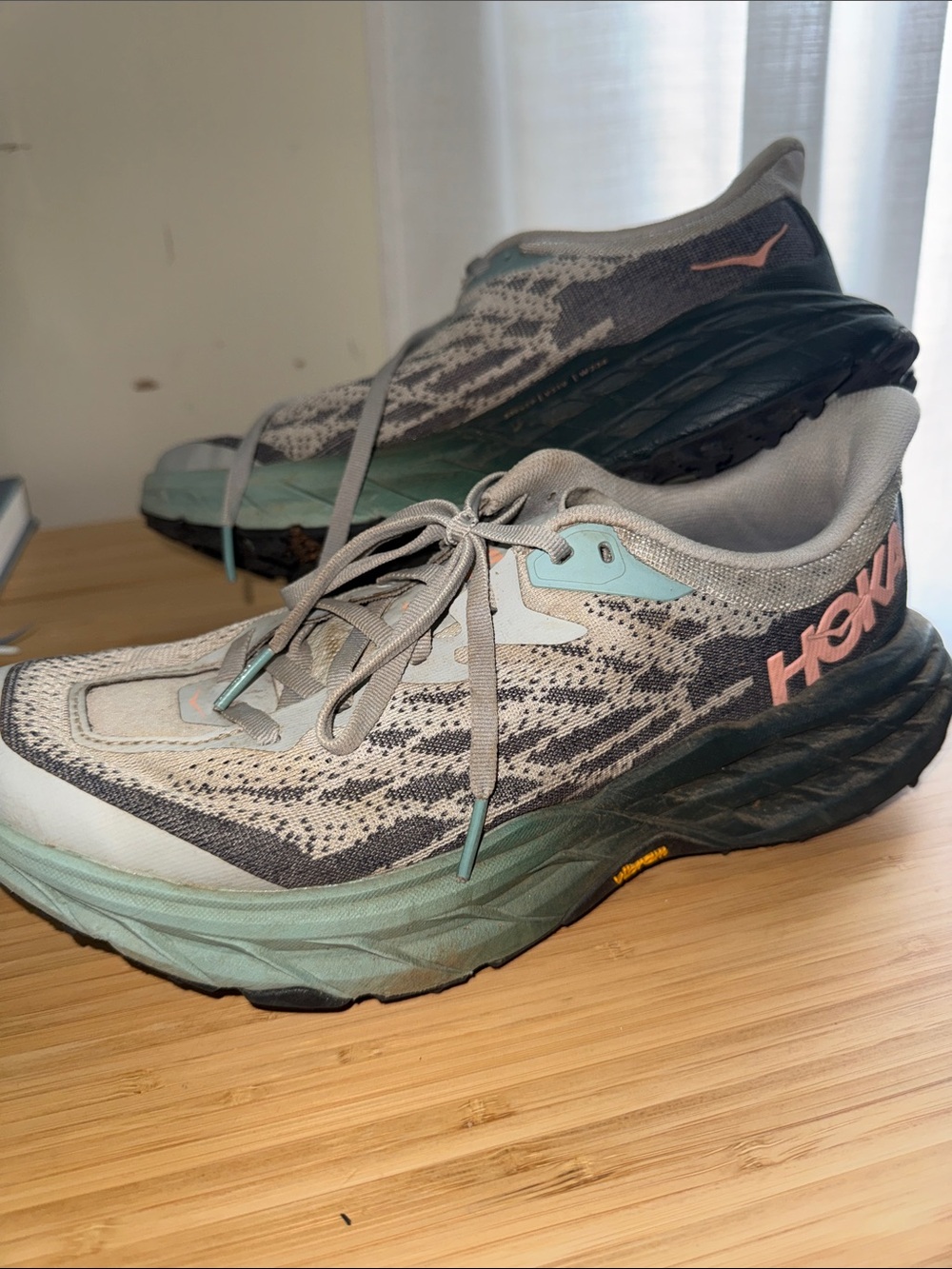 Hoka Speedgoat 5 Women's Trail Running Shoe in Harbor Mist Spruce